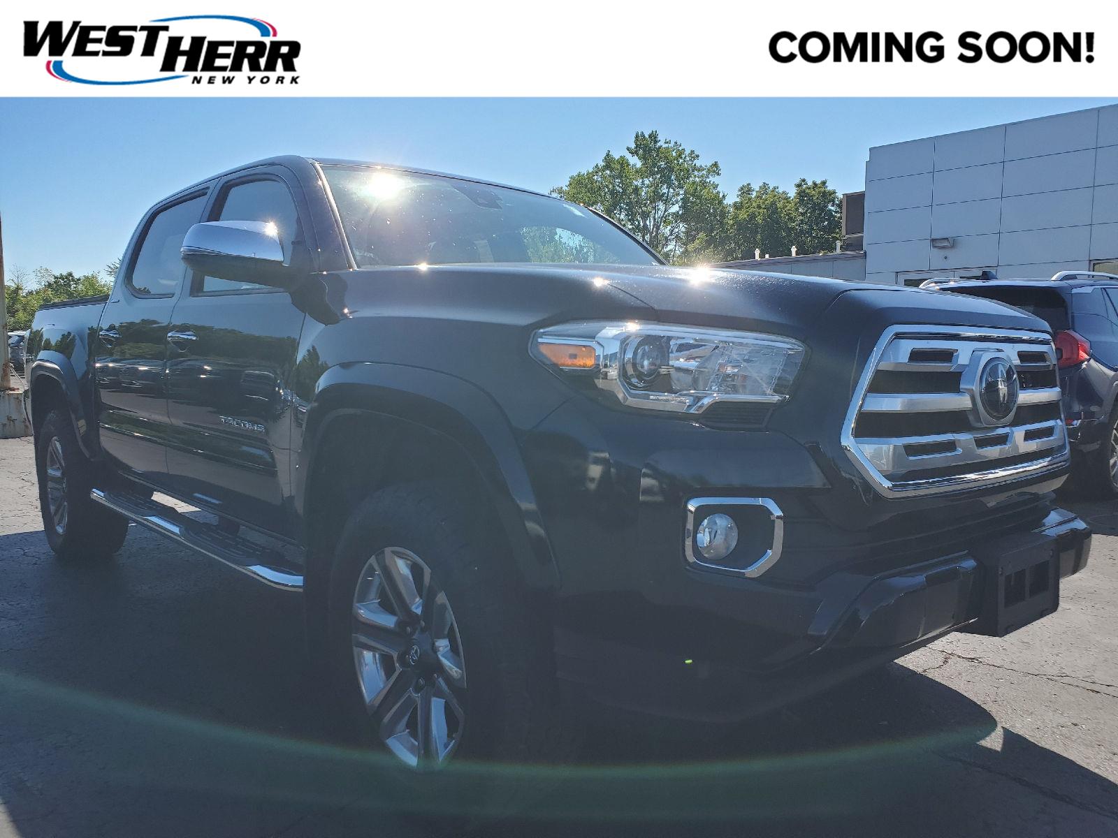 Midnight Black Metallic 2019 Toyota Tacoma Pickup Truck Four-Wheel Drive Automatic
