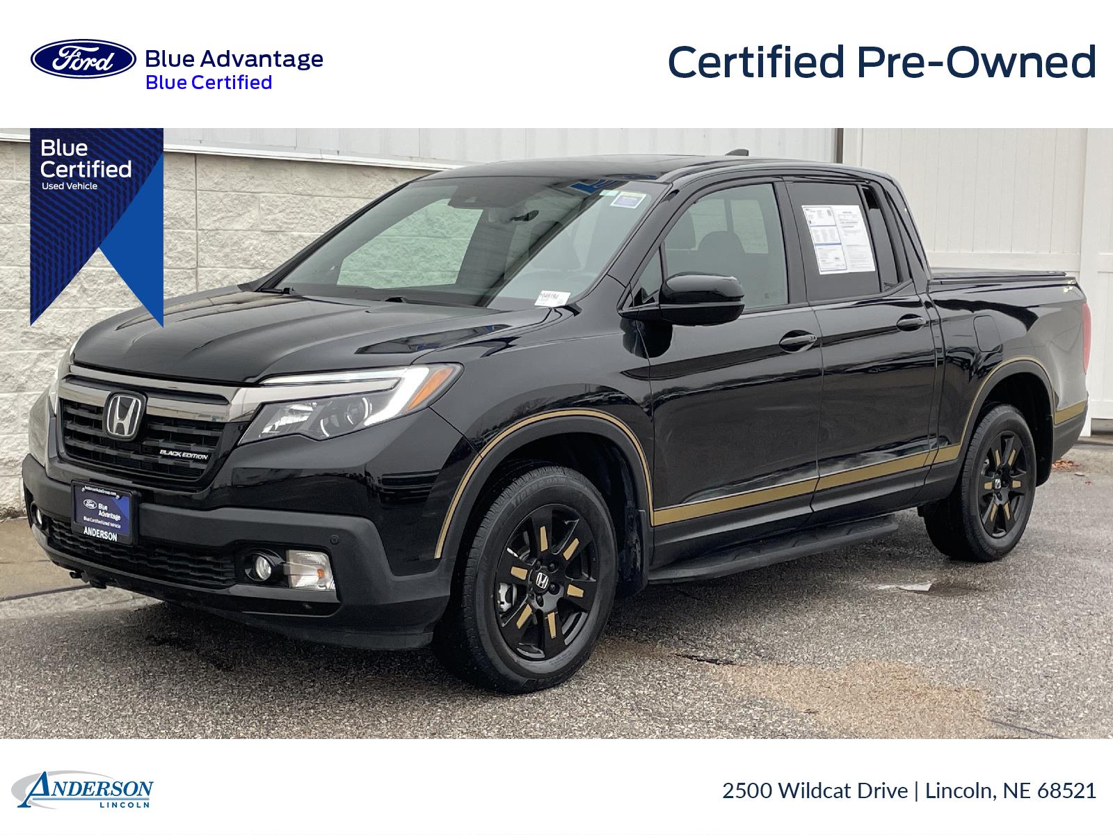 Used 2020 Honda Ridgeline Black Edition Crew Cab Truck for sale in Lincoln NE