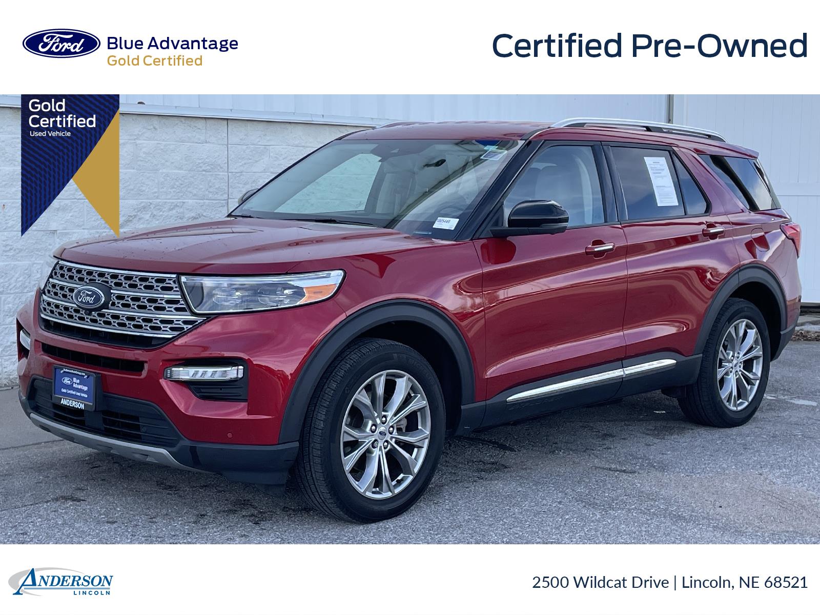 Used 2022 Ford Explorer Limited SUV for sale in Lincoln NE