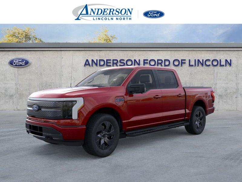 Rapid Red Metallic Tinted Clearcoat 2025 Ford F-150 Lightning Pickup Truck All-Wheel Drive Automatic