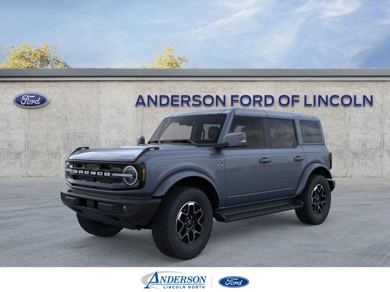 Blue (Azure Gray Metallic Tri-Coat) 2025 Ford Bronco Outer Banks 4-Door 4WD SUV / Crossover Four-Wheel Drive Automatic