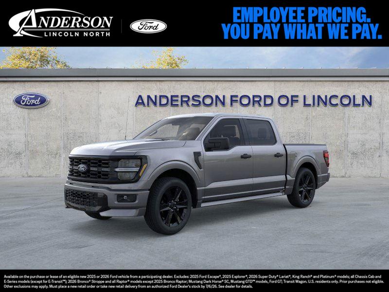Carbonized Gray Metallic 2026 Ford F-150 STX SuperCrew 4WD Pickup Truck Four-Wheel Drive Automatic