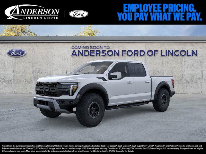 Oxford White 2026 Ford F-150 Raptor SuperCrew 4WD Pickup Truck Four-Wheel Drive Automatic