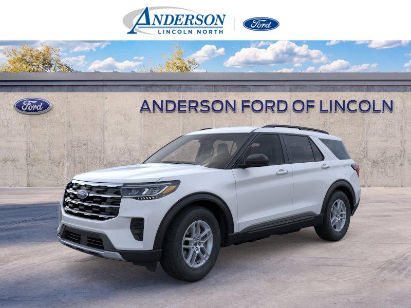 Space White Metallic 2026 Ford Explorer SUV / Crossover All-Wheel Drive Automatic