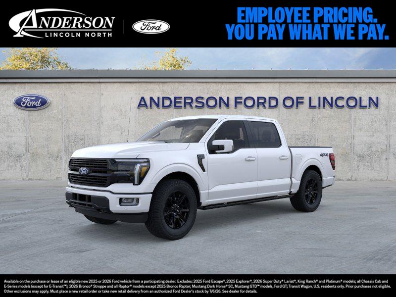 Star White Metallic Tri-Coat 2026 Ford F-150 Platinum SuperCrew 4WD Pickup Truck Four-Wheel Drive Automatic