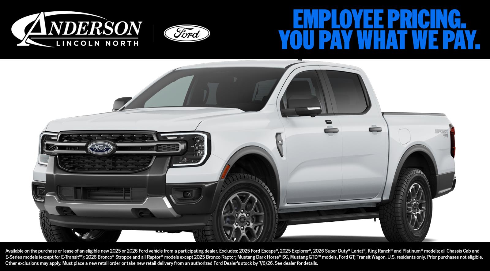 New 2026 Ford Ranger for sale in Lincoln NE