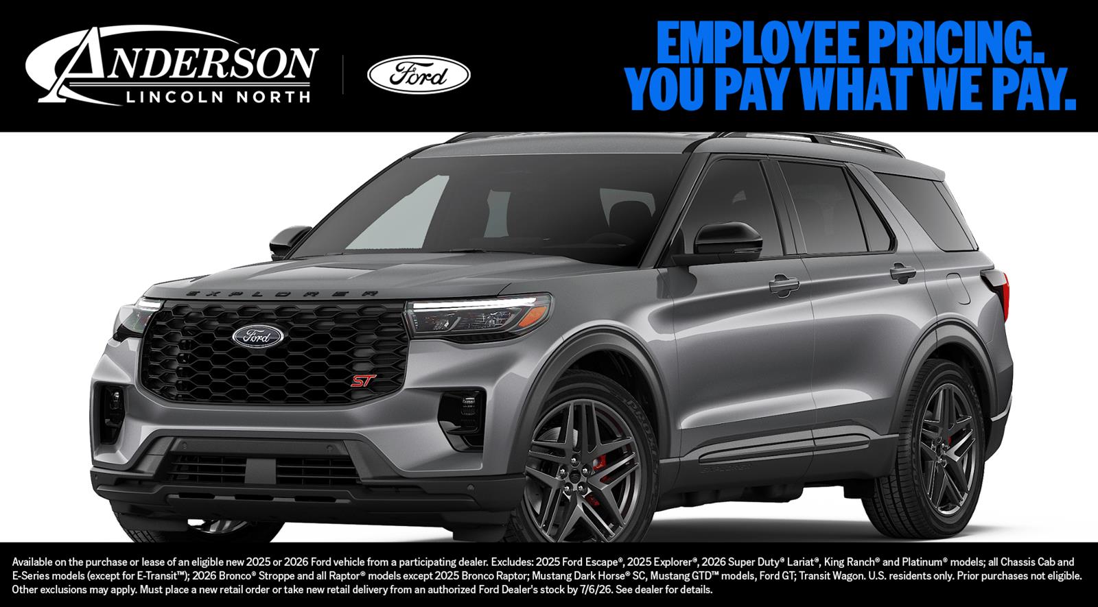 New 2026 Ford Explorer for sale in Lincoln NE