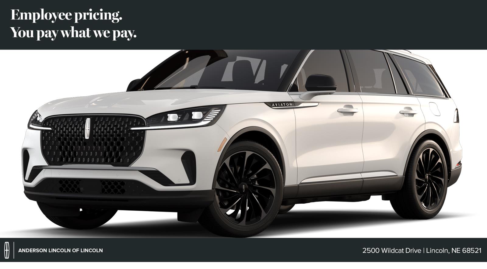 Pristine White Metallic Tri-Coat 2026 Lincoln Aviator SUV / Crossover All-Wheel Drive Automatic