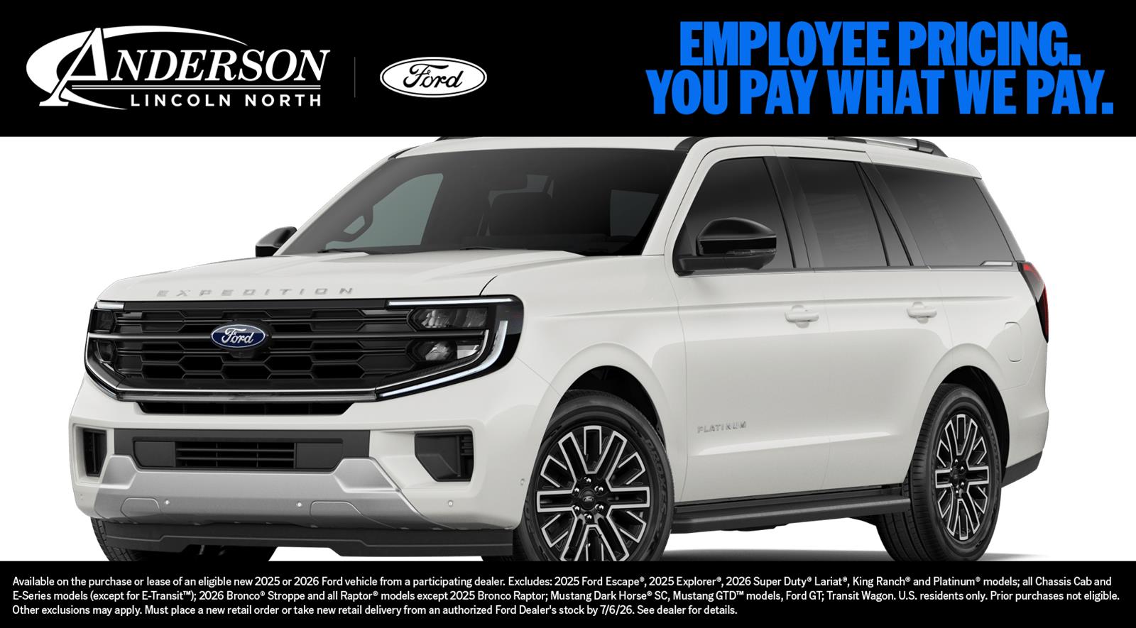 New 2026 Ford Expedition for sale in Lincoln NE