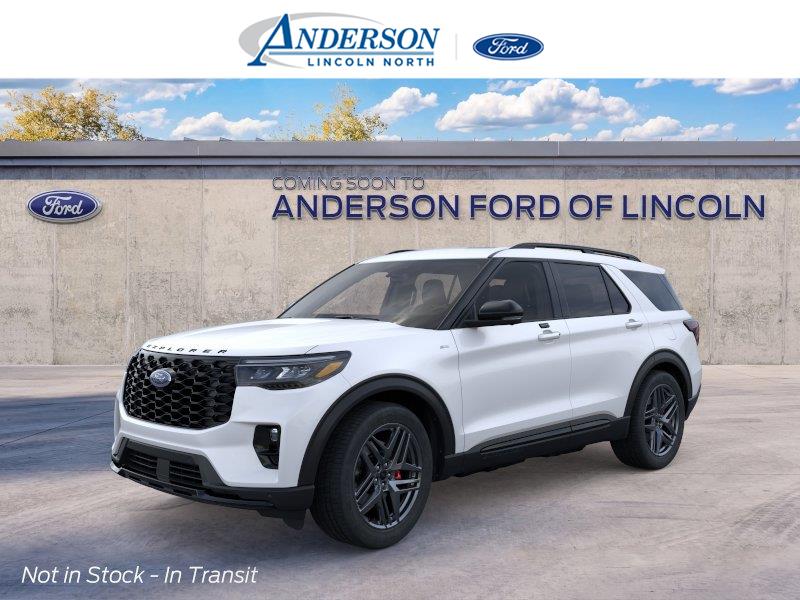 Star White Metallic Tri-Coat 2026 Ford Explorer SUV / Crossover All-Wheel Drive Automatic