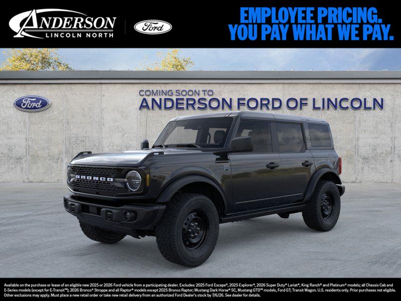 Shadow Black 2026 Ford Bronco SUV / Crossover Four-Wheel Drive 7-Speed Manual
