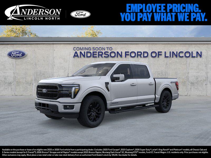 Iconic Silver Metallic 2026 Ford F-150 Pickup Truck Four-Wheel Drive Automatic