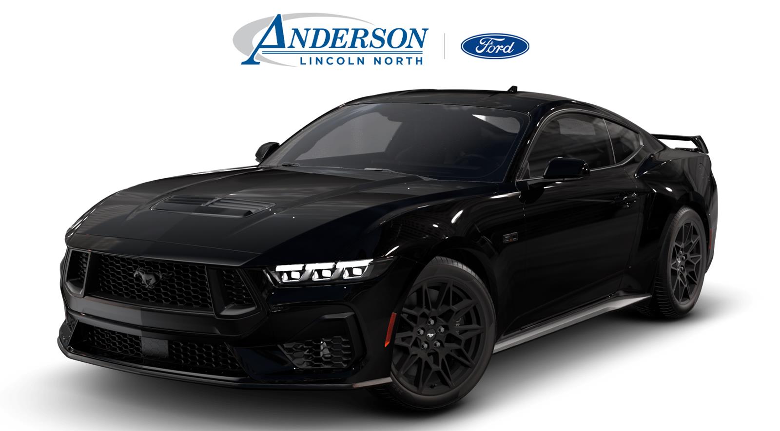 Shadow Black 2026 Ford Mustang Coupe Rear-Wheel Drive 6-Speed Manual