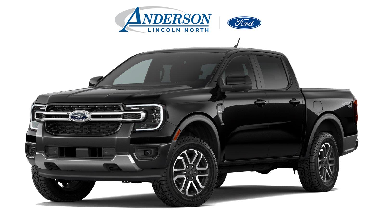 Shadow Black 2026 Ford Ranger Pickup Truck Four-Wheel Drive Automatic
