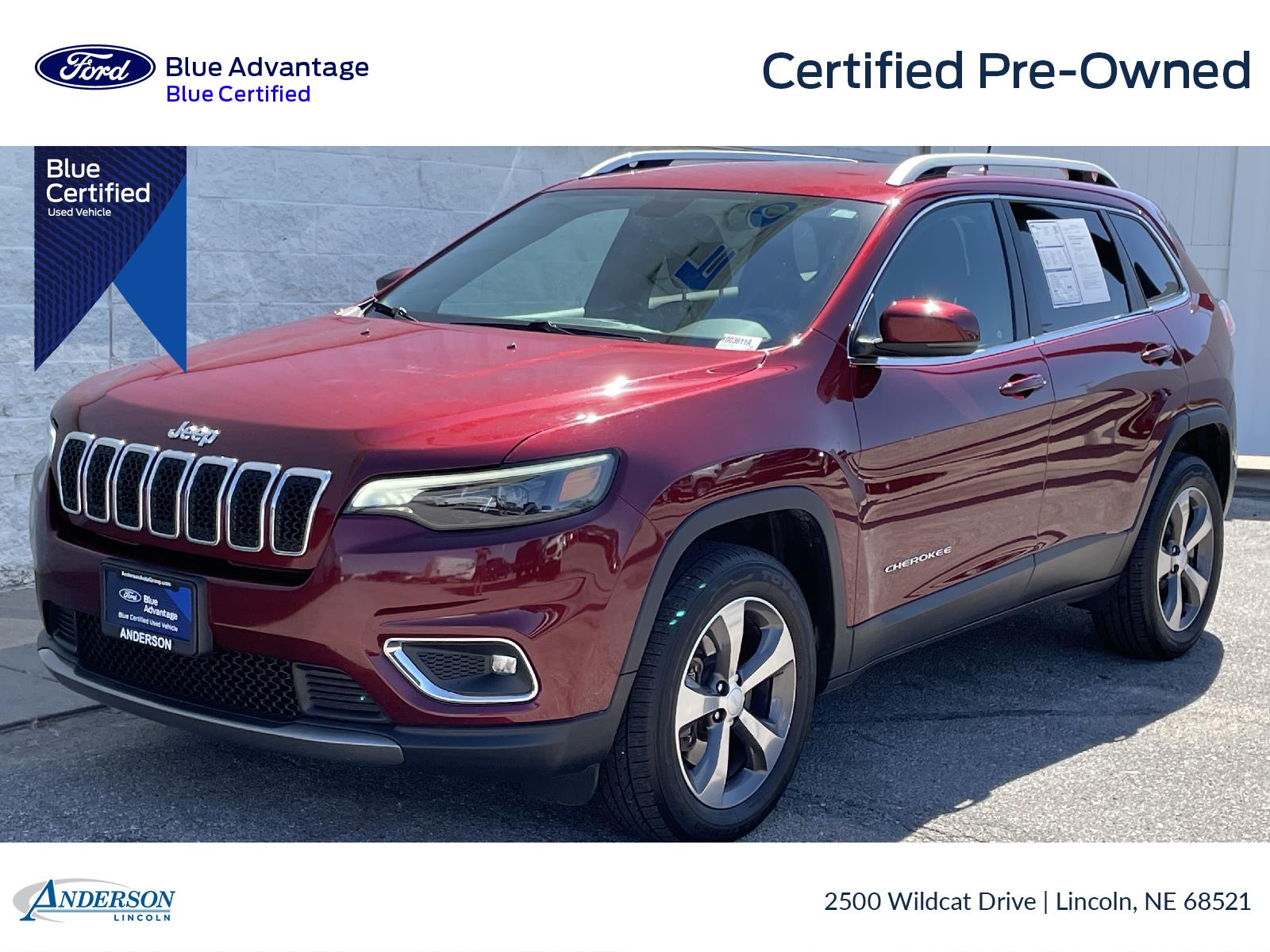 Used 2019 Jeep Cherokee Limited Stock: 1003611A