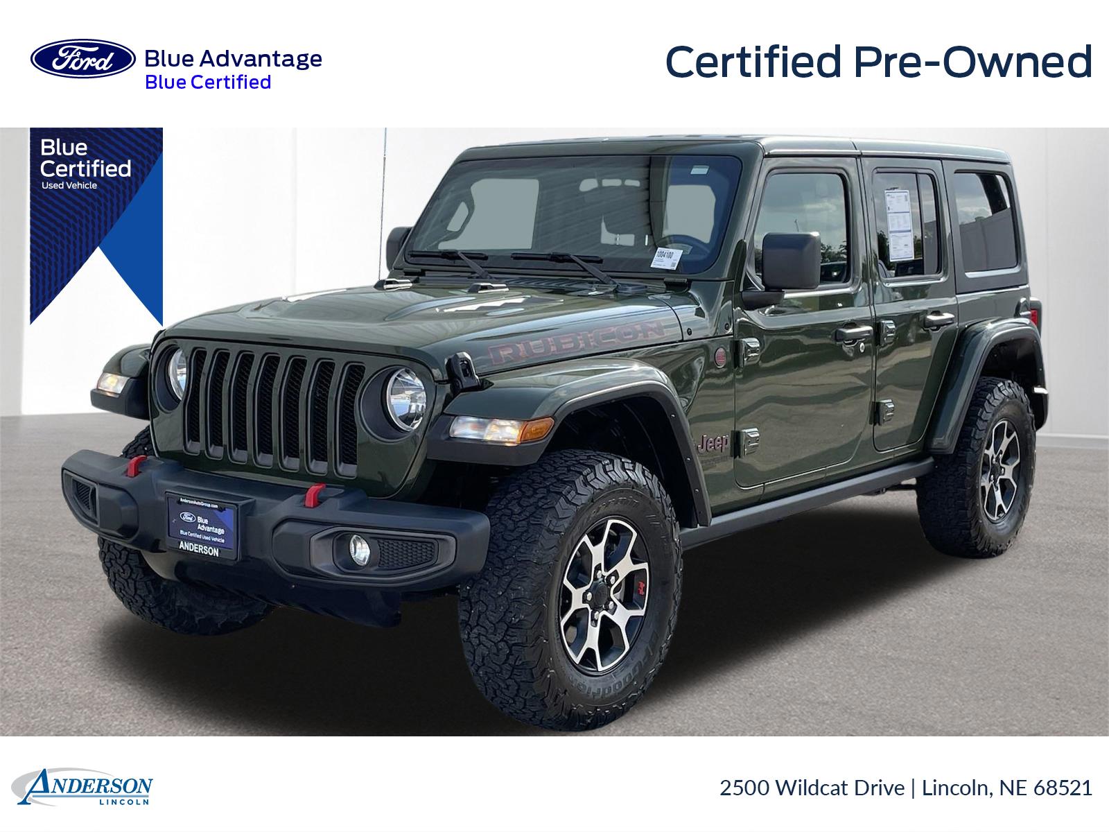 Used 2021 Jeep Wrangler Unlimited Rubicon Stock: 1004100