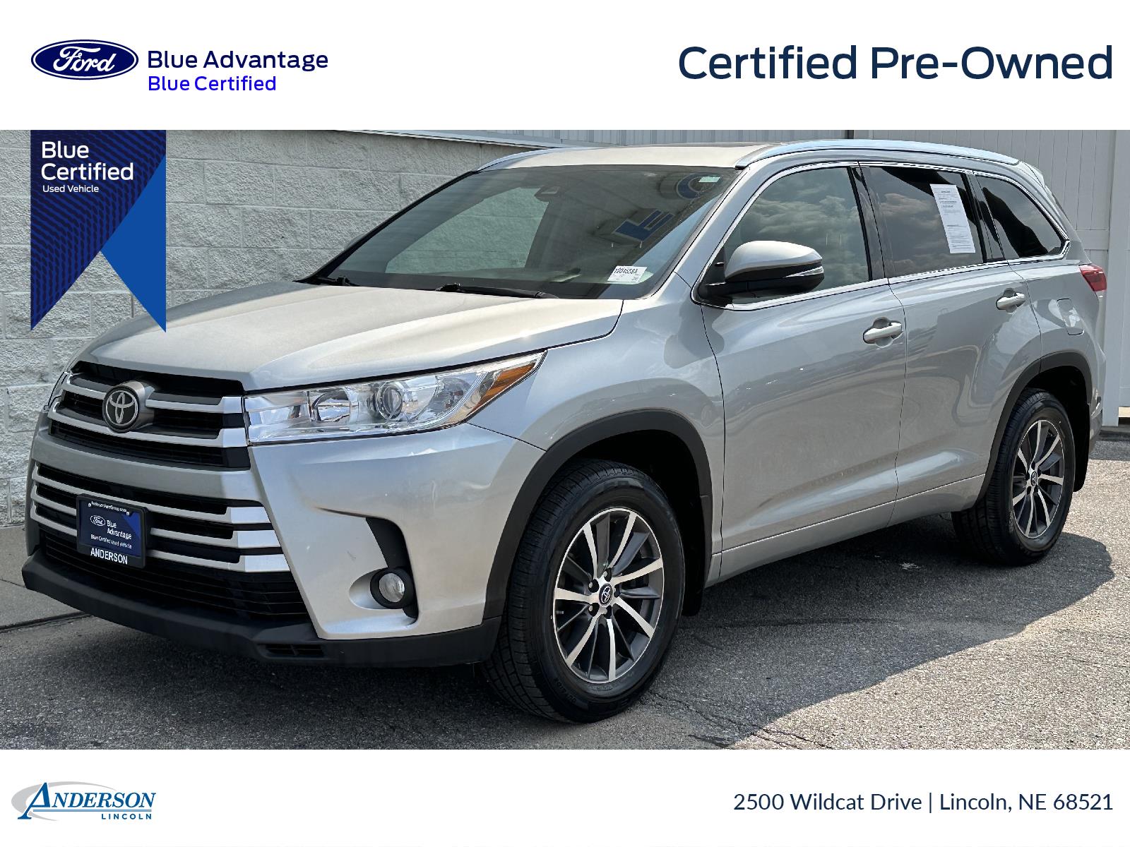 Used 2017 Toyota Highlander XLE Stock: 1004558A
