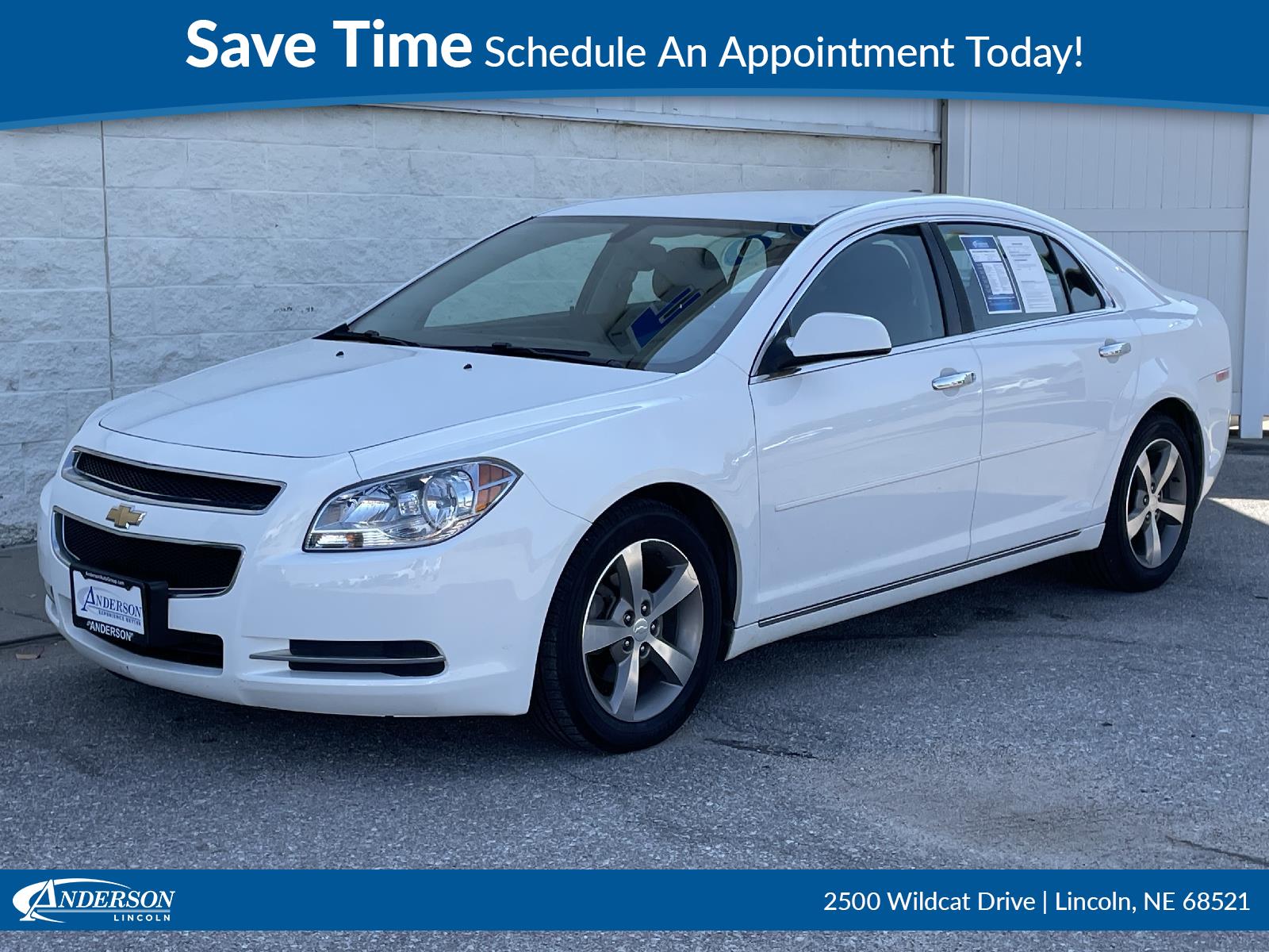 Used 2012 Chevrolet Malibu LT w/1LT Stock: 1004880A