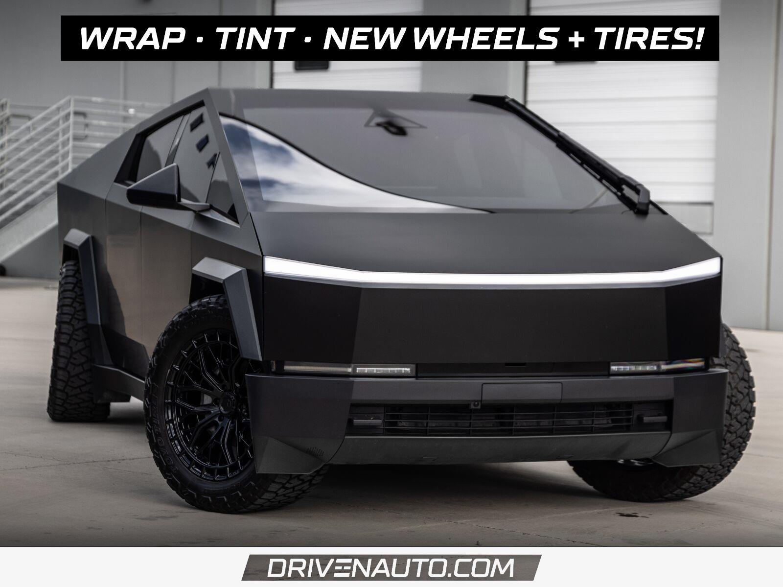 Gray (Ultra-Hard Stainless Steel) 2025 Tesla Cybertruck Pickup Truck All-Wheel Drive Automatic