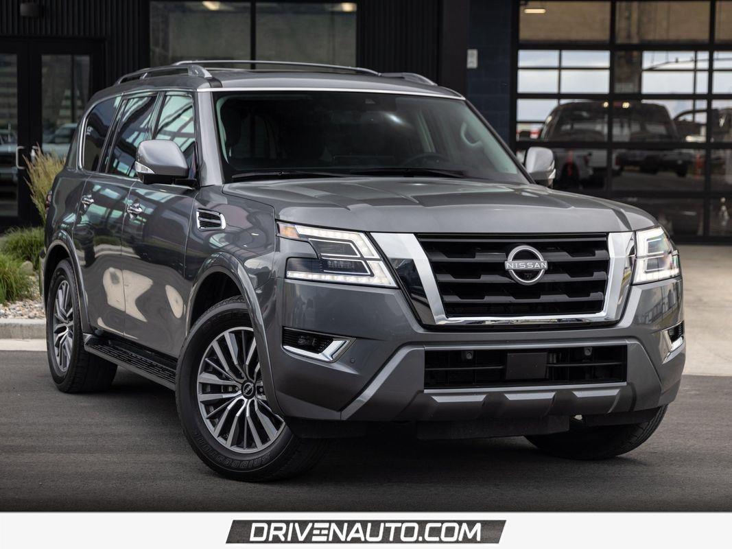 Gray (Gun Metallic) 2023 Nissan Armada SUV / Crossover Four-Wheel Drive Automatic