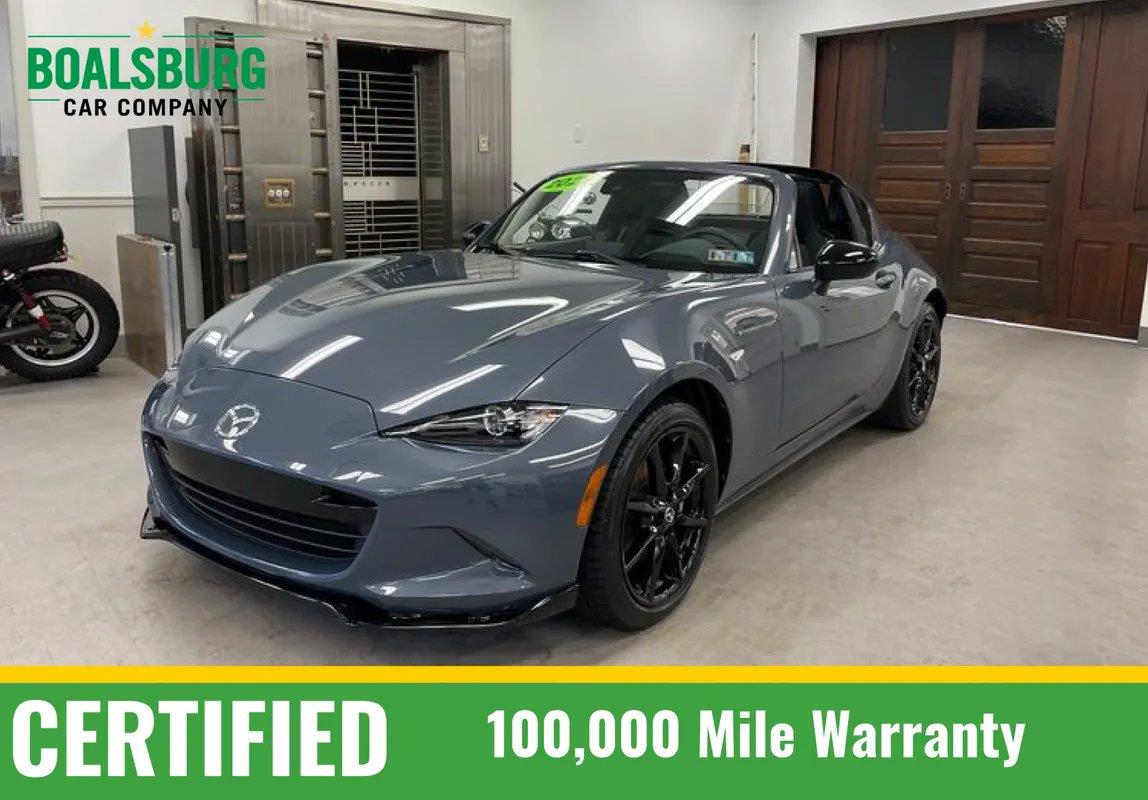 Polymetal Gray 2021 Mazda MX-5 Miata Convertible Rear-Wheel Drive Manual