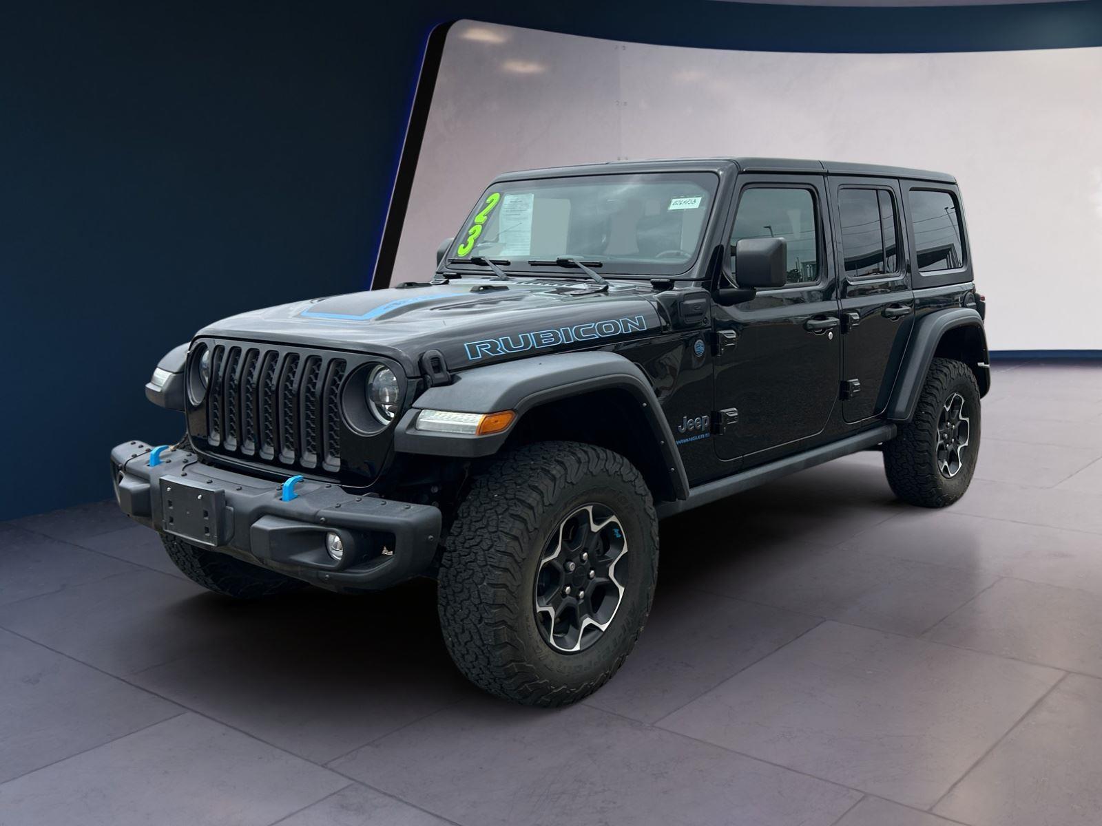 Black Clearcoat 2023 Jeep Wrangler 4xe Rubicon 4WD SUV / Crossover Four-Wheel Drive 8-Speed Automatic