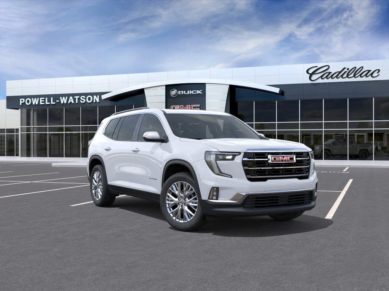 Summit White 2026 GMC Acadia SUV / Crossover Front-Wheel Drive 8-Speed Automatic