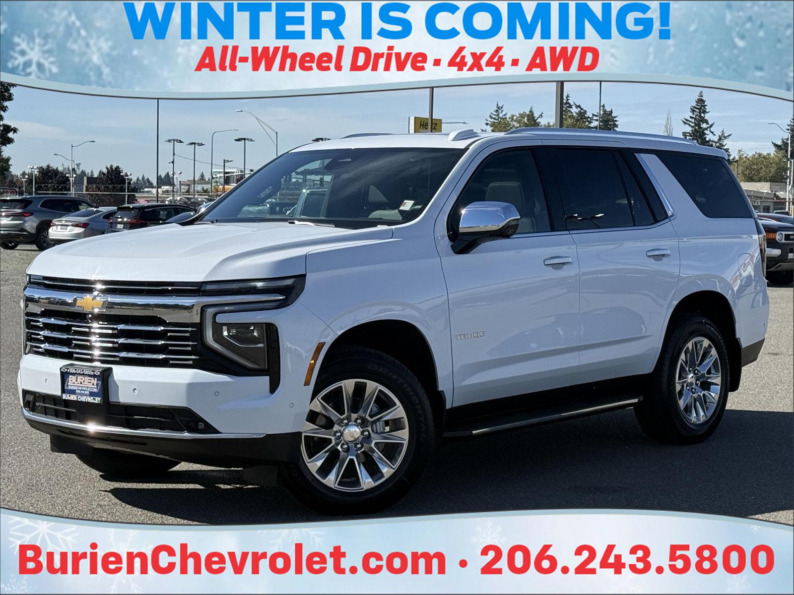 Polar White Tricoat 2026 Chevrolet Tahoe SUV / Crossover Four-Wheel Drive Automatic