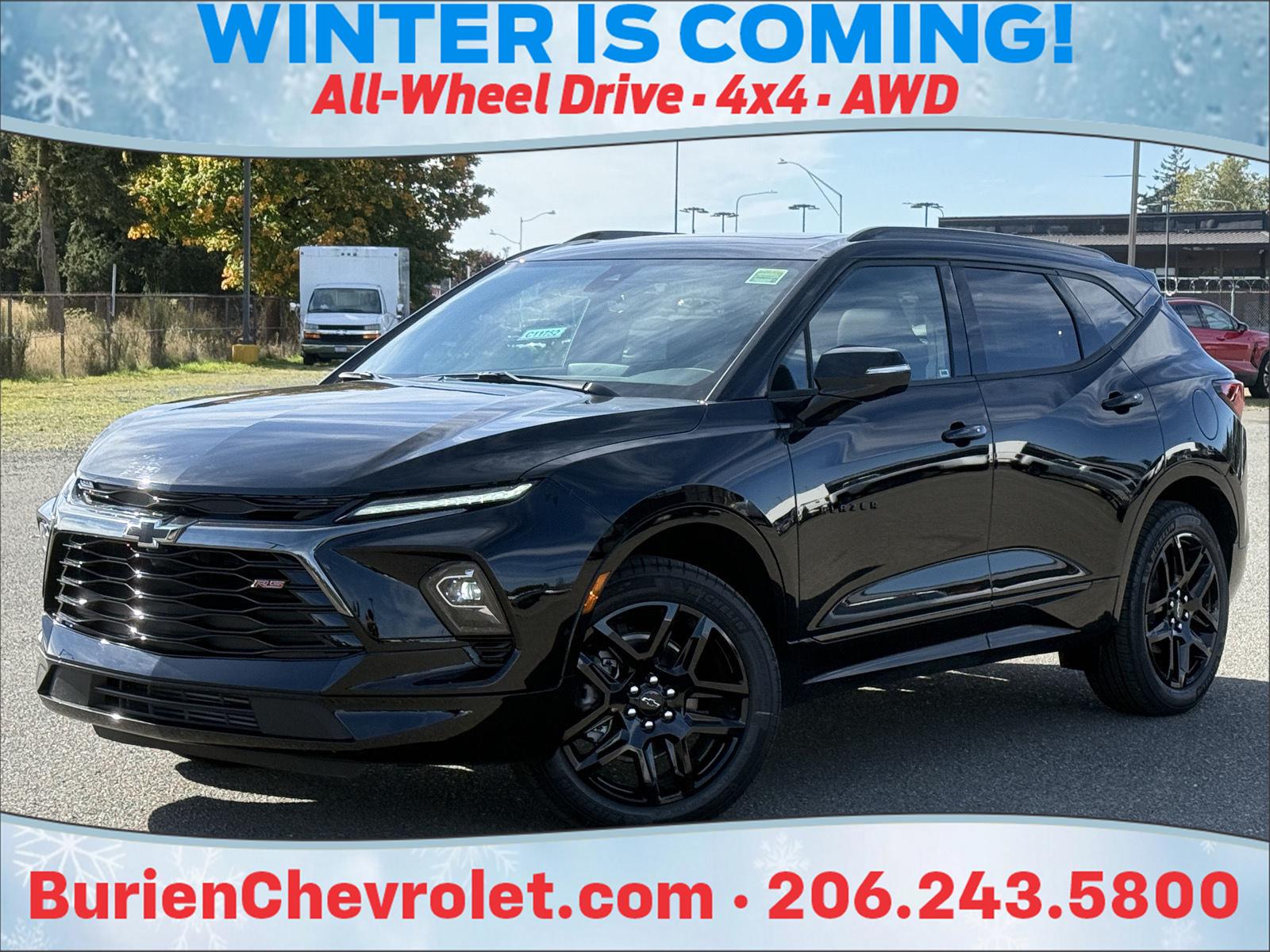 Black 2026 Chevrolet Blazer SUV / Crossover All-Wheel Drive 9-Speed Automatic
