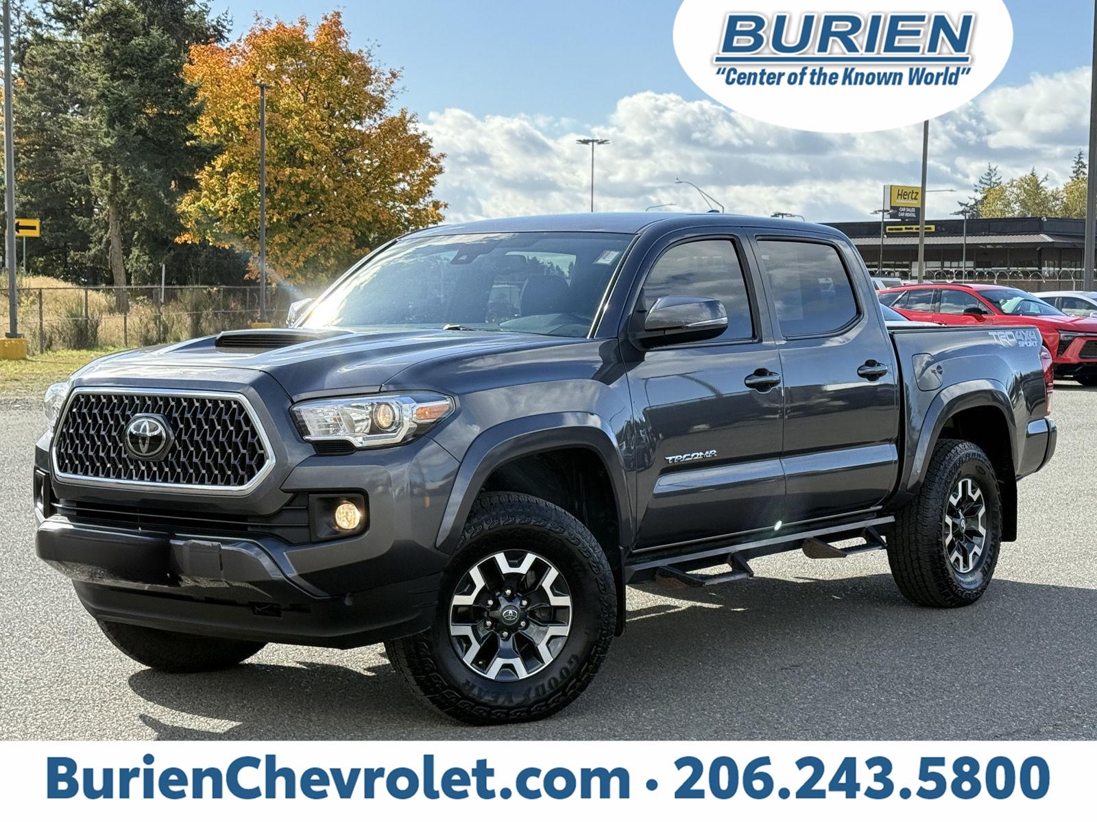 Magnetic Gray Metallic 2019 Toyota Tacoma Pickup Truck Four-Wheel Drive Automatic