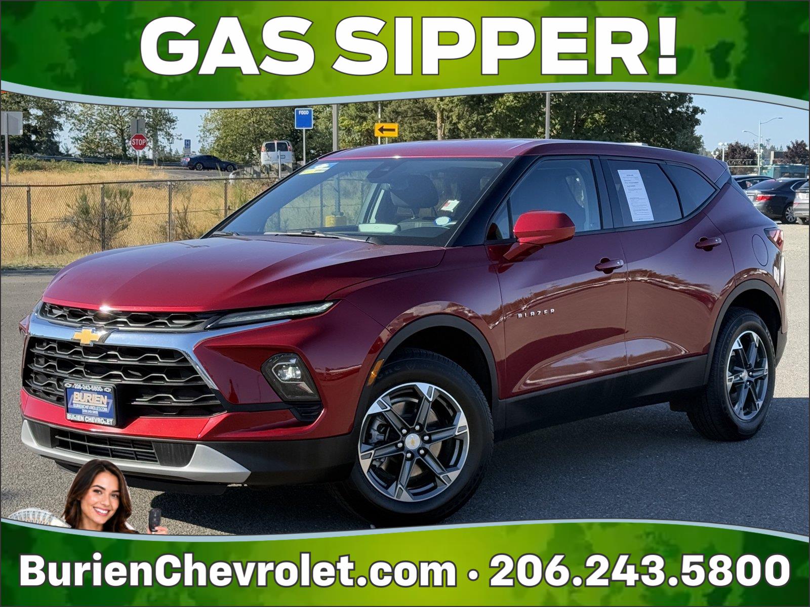 Radiant Red Tintcoat 2025 Chevrolet Blazer SUV / Crossover All-Wheel Drive 9-Speed Automatic