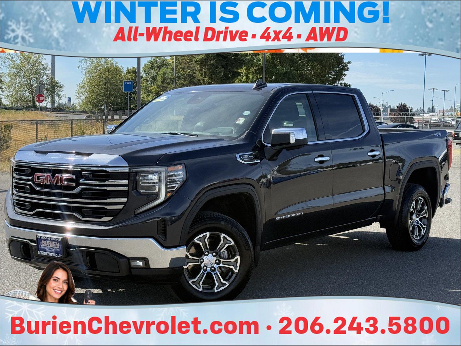 Titanium Rush Metallic 2025 GMC Sierra 1500 Pickup Truck Four-Wheel Drive Automatic