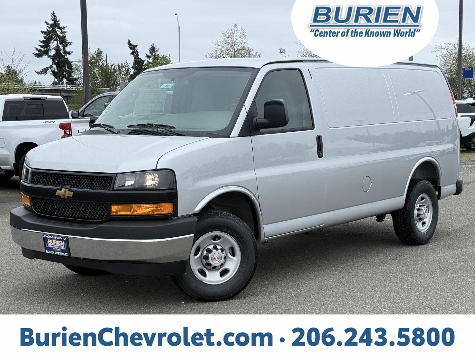 Silver Ice Metallic 2026 Chevrolet Express Cargo Van Rear-Wheel Drive 8-Speed Automatic