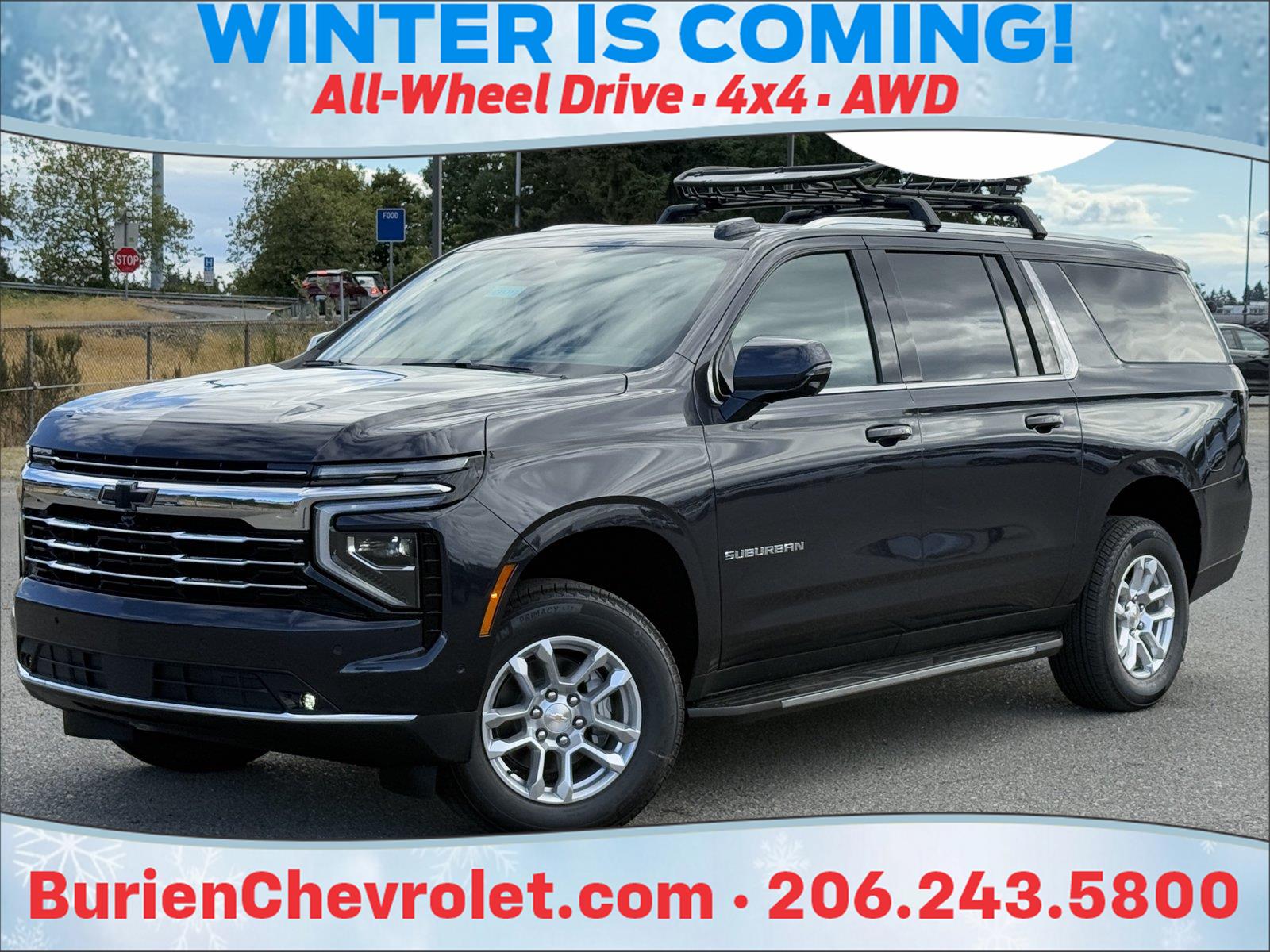Dark Ash Metallic 2026 Chevrolet Suburban SUV / Crossover Four-Wheel Drive Automatic