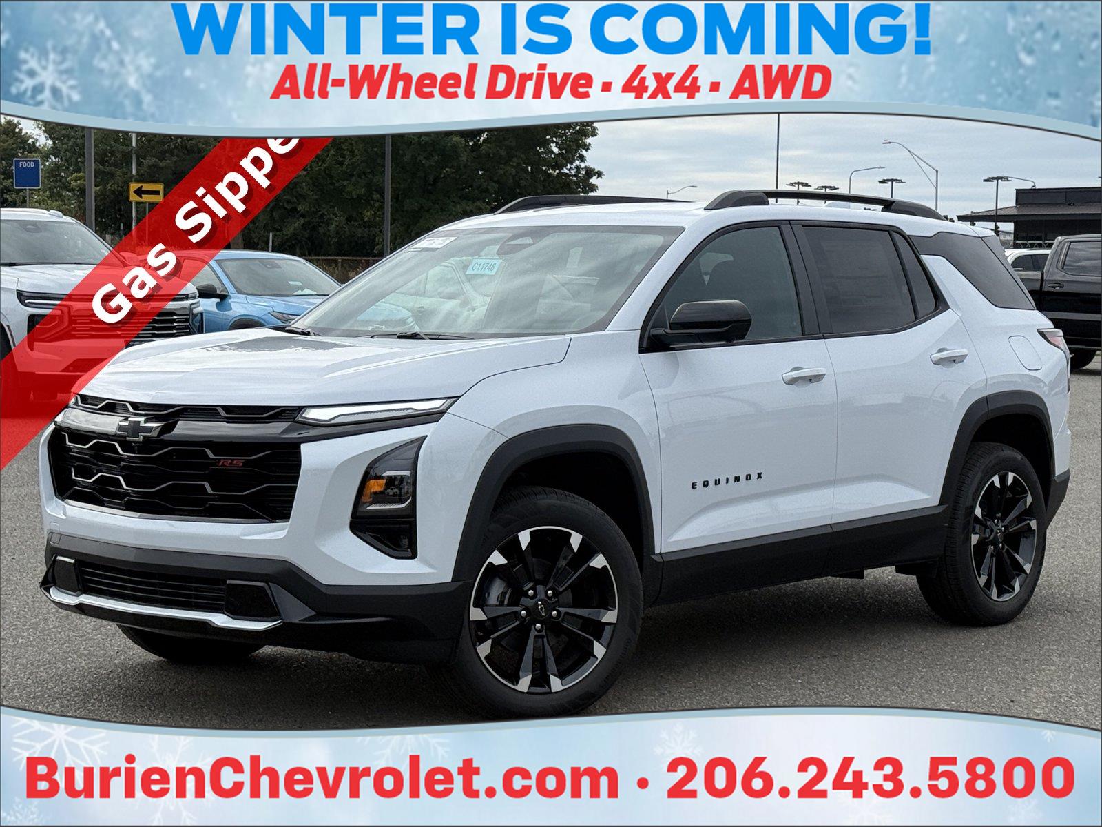 Polar White Tricoat 2027 Chevrolet Equinox SUV / Crossover Four-Wheel Drive 8-Speed Automatic