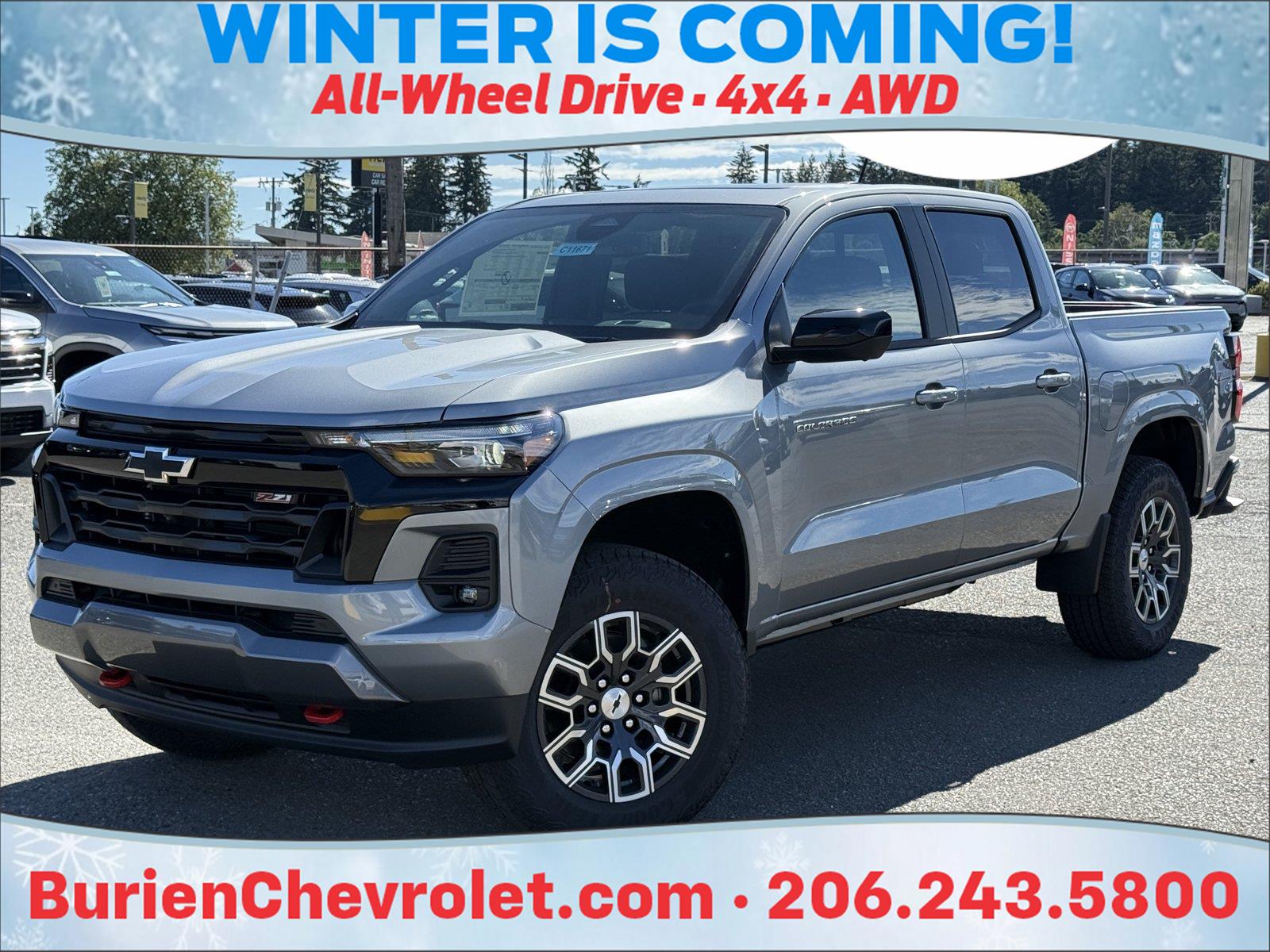 Sterling Gray Metallic 2026 Chevrolet Colorado Pickup Truck Four-Wheel Drive 8-Speed Automatic