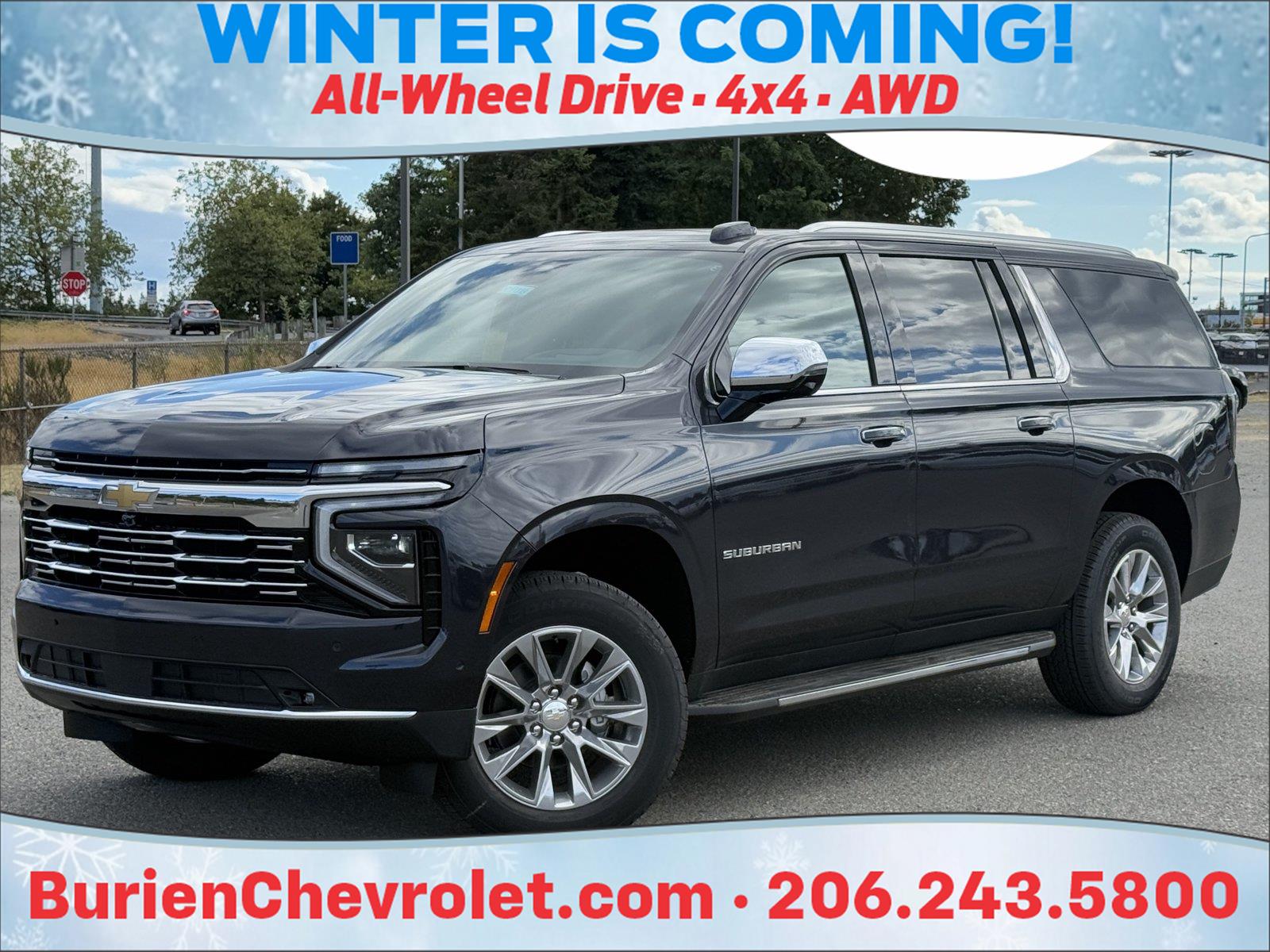 Dark Ash Metallic 2026 Chevrolet Suburban SUV / Crossover Four-Wheel Drive Automatic
