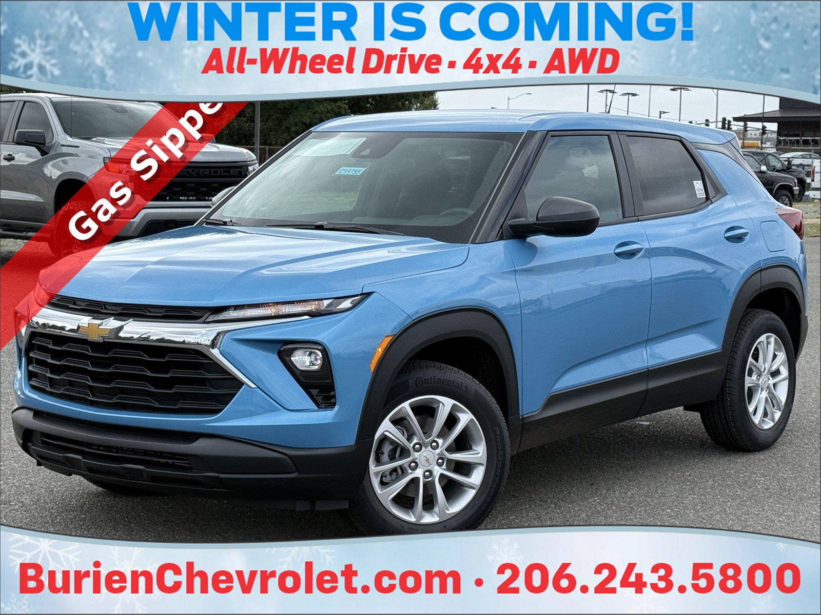 Marina Blue Metallic 2026 Chevrolet Trailblazer SUV / Crossover Four-Wheel Drive 9-Speed Automatic