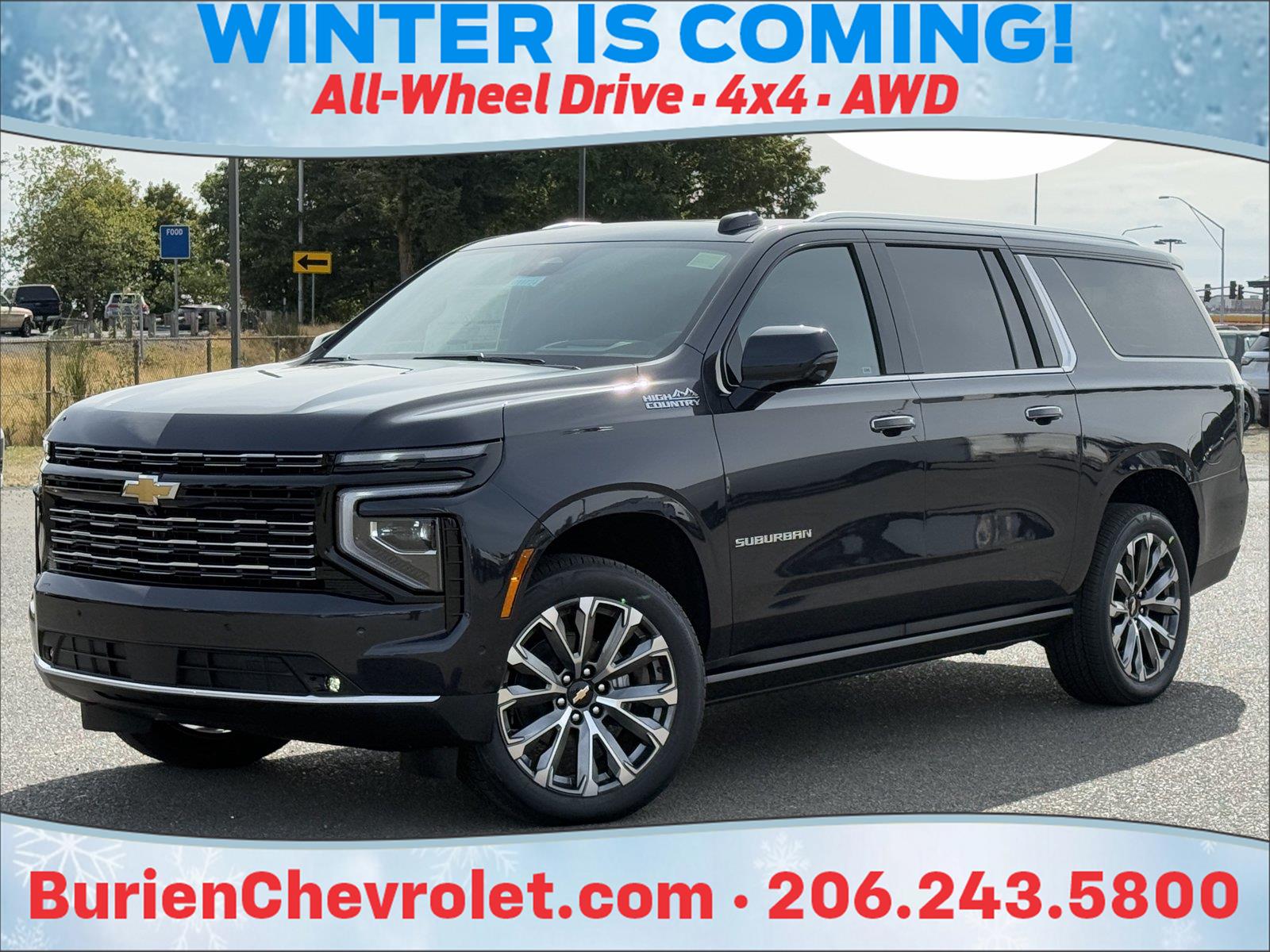 Dark Ash Metallic 2026 Chevrolet Suburban SUV / Crossover Four-Wheel Drive Automatic