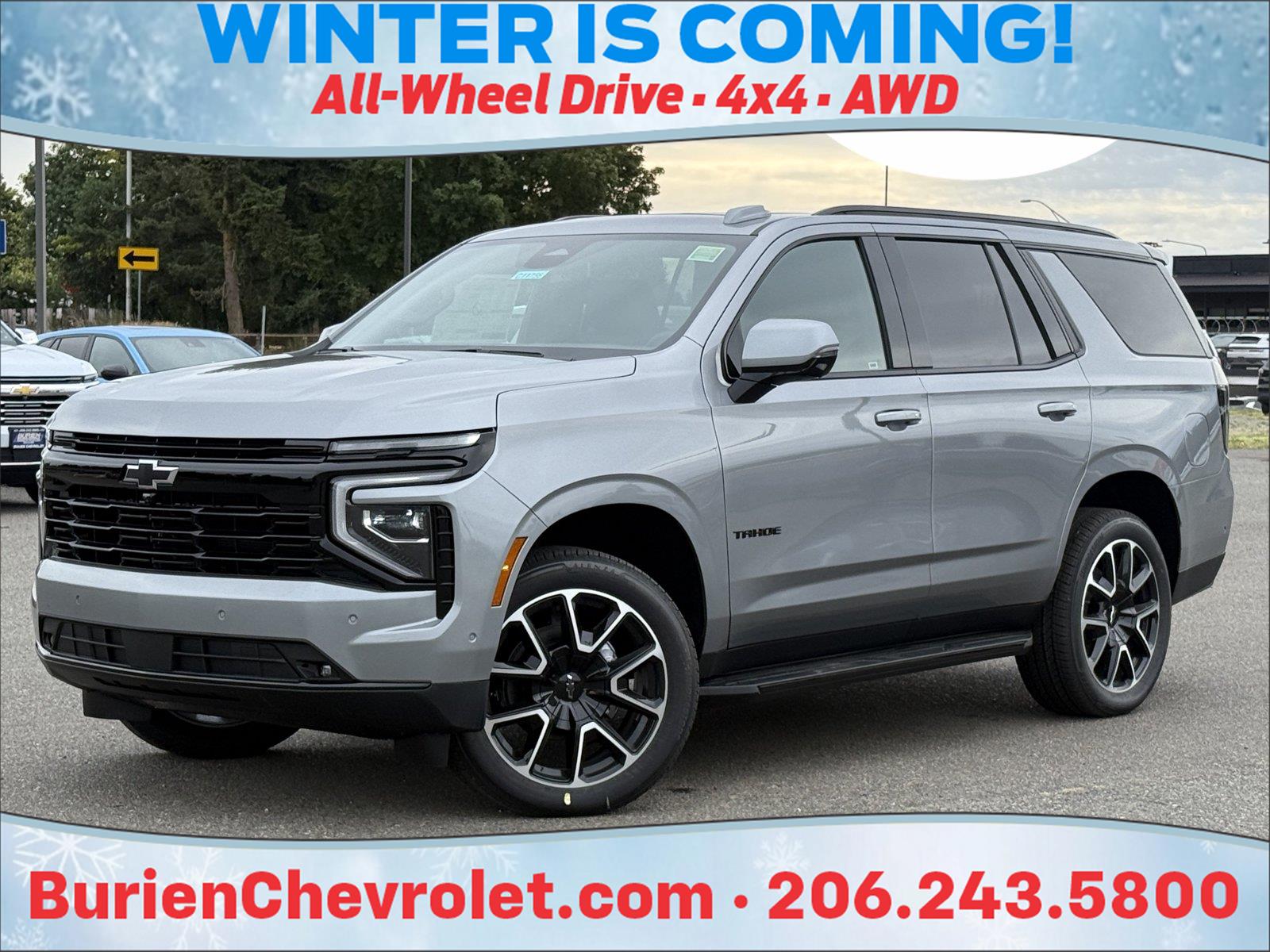 Sterling Gray Metallic 2026 Chevrolet Tahoe SUV / Crossover Four-Wheel Drive Automatic