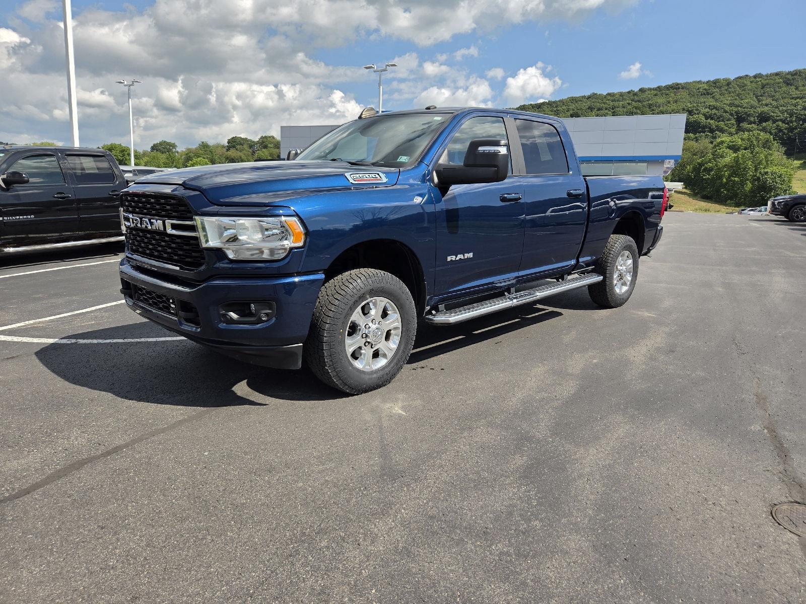 Patriot Blue Pearlcoat 2024 RAM 2500 Pickup Truck Four-Wheel Drive 8-Speed Automatic
