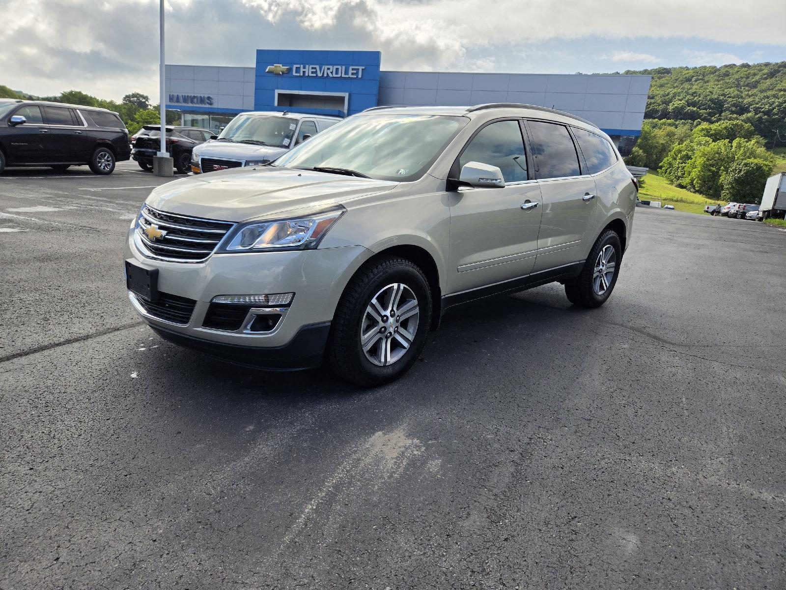 Champagne Silver Metallic 2016 Chevrolet Traverse SUV / Crossover All-Wheel Drive 6-Speed Automatic