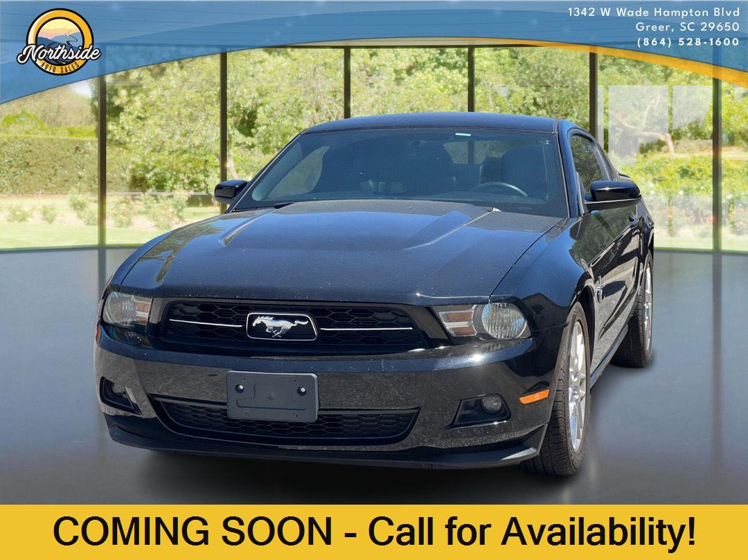 Black 2012 Ford Mustang V6 Coupe RWD Coupe Rear-Wheel Drive 6-Speed Manual
