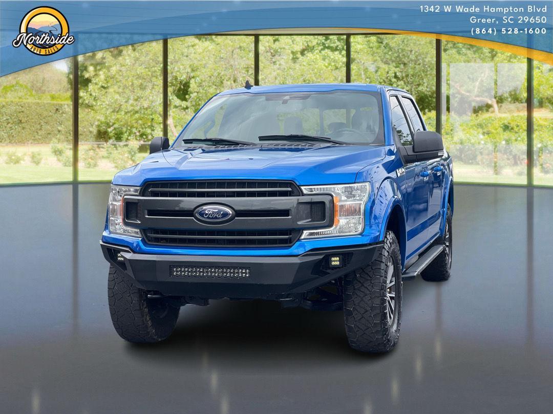Velocity Blue 2019 Ford F-150 XLT SuperCrew 4WD Pickup Truck Four-Wheel Drive Automatic