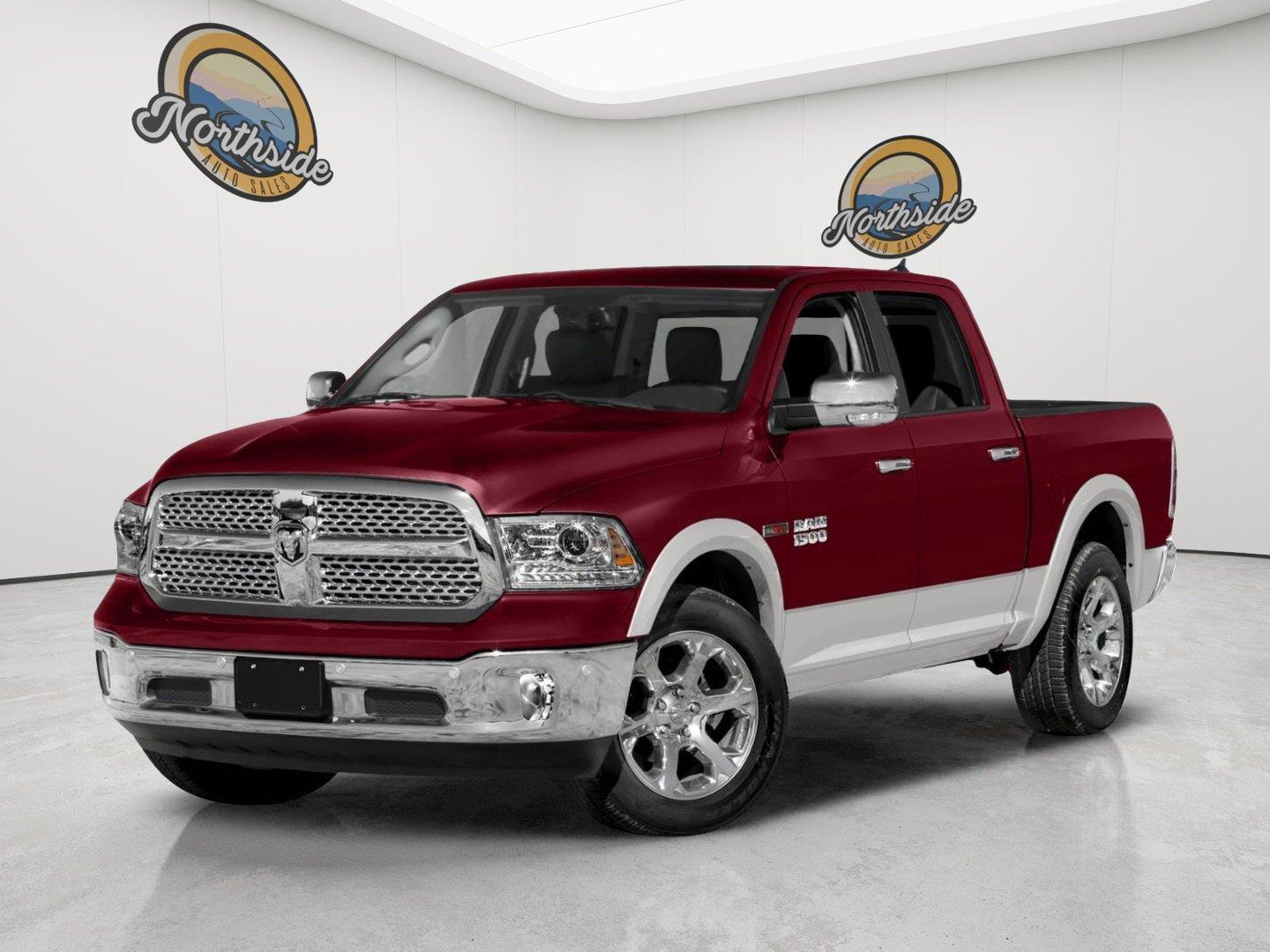 Deep Cherry Red Crystal Pearlcoat 2015 RAM 1500 Pickup Truck Four-Wheel Drive 8-Speed Automatic