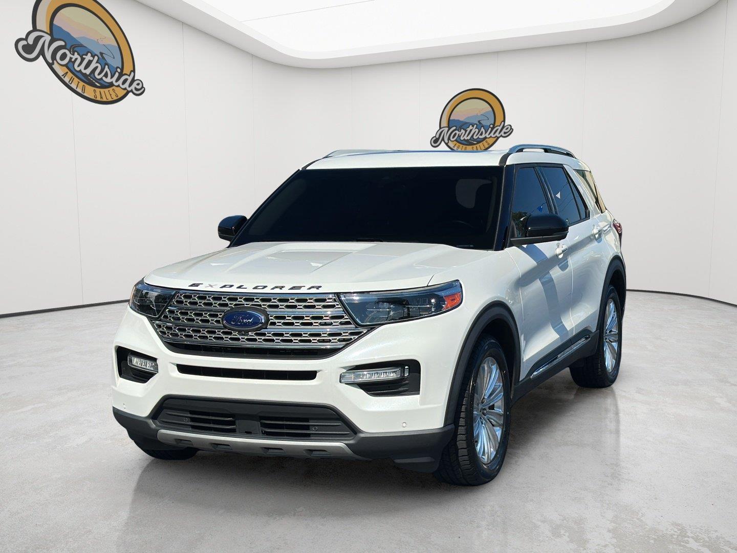 Star White Metallic Tri-Coat 2020 Ford Explorer SUV / Crossover All-Wheel Drive Automatic
