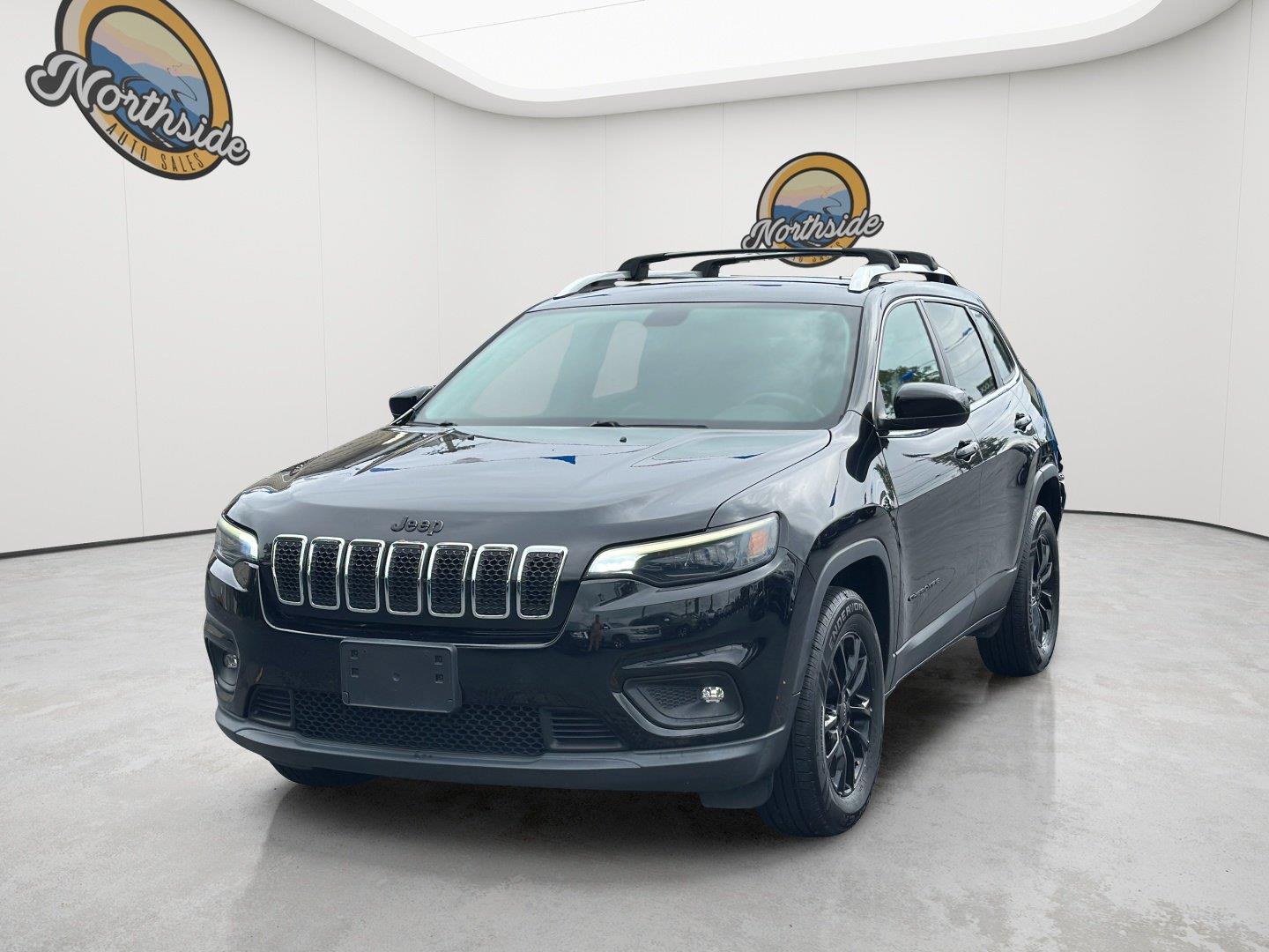 Diamond Black Crystal Pearlcoat 2019 Jeep Cherokee SUV / Crossover Four-Wheel Drive 9-Speed Automatic