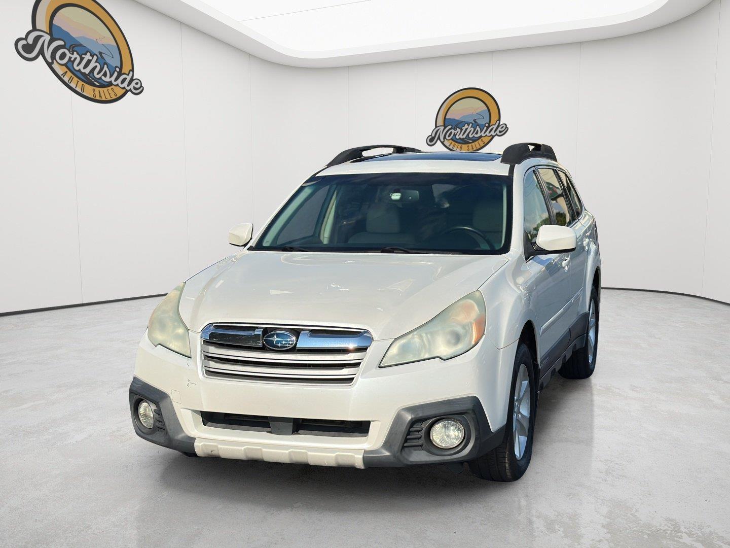 Satin White Pearl 2013 Subaru Outback Wagon All-Wheel Drive Continuously Variable Transmission