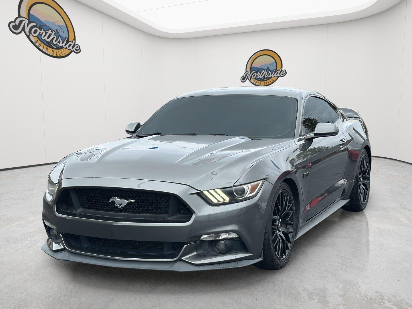 Gray (Magnetic) 2015 Ford Mustang Coupe Rear-Wheel Drive 6-Speed Manual