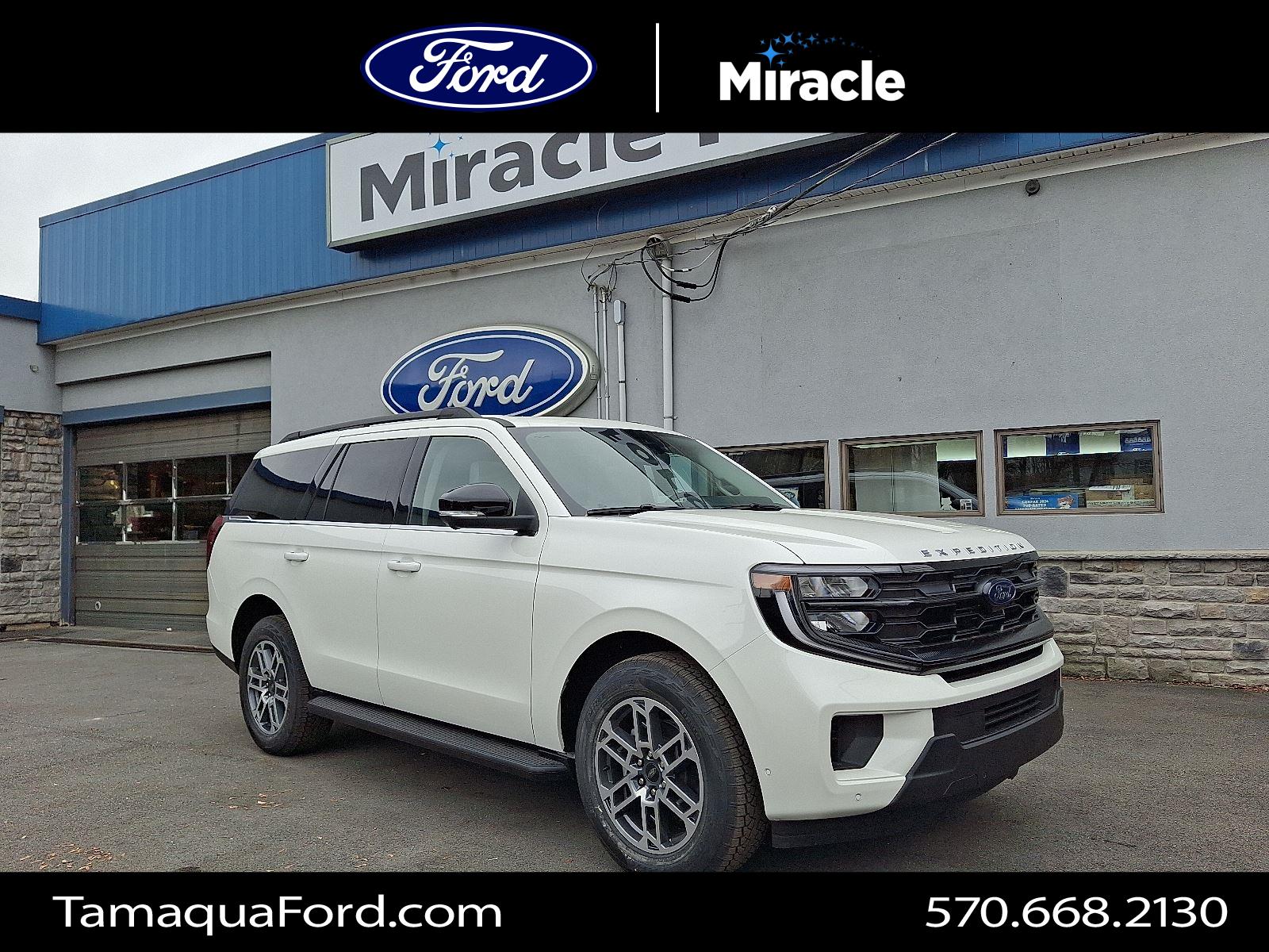Star White Metallic Tri-Coat 2025 Ford Expedition SUV / Crossover Four-Wheel Drive Automatic